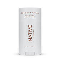 Дезодорант твёрдый Native Deodorant Coconut & Vanilla унисекс (75 гр) без алюминия и без спирта