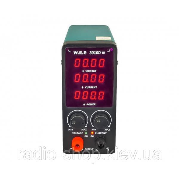 Блок живлення WEP 3010D-III, 30 V, 10 A, імпульсний, з цифровою індикацією (V/A/W), фото 1