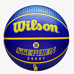 М'яч баскетбольний Wilson NBA Player Icon Stephen Curry Outdoor розмір 7 гумовий (WZ4006101XB)