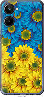 Чохол силіконовий патріотичний Endorphone Realme 10 Жовто-блакитні квіти (1048u-2946-26985) BF, код: 7974254