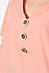 Блуза жіноча напівбатальна з коротким рукавом  персикового кольору Уцінка р.XL 176204S, фото 4