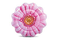 Плотик-матрац надувний Intex Рожева квітка 142 см (58787) EC, код: 2658549