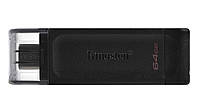 Kingston Накопичувач 64GB USB 3.2 Type-C Gen 1 DT70