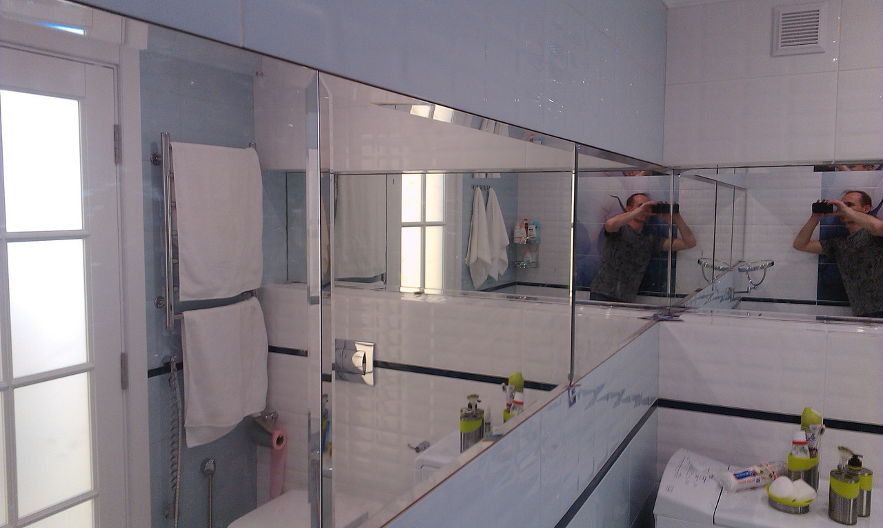 Зеркала с фасетом для ванных и душевых комнат на заказ. - фото 1 - id-p409447723