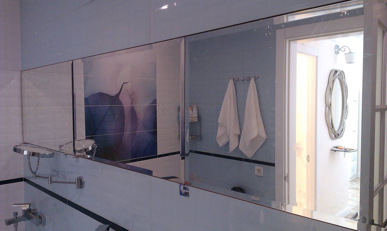 Зеркала с фасетом для ванных и душевых комнат на заказ. - фото 3 - id-p409447723