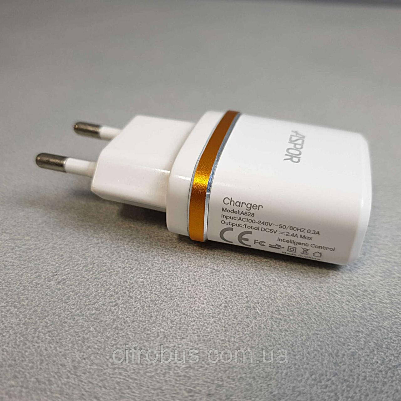 Зарядний пристрій Б/К Мережевий адаптер 2 USB