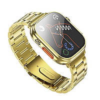 Смарт часы Smart Watch Hoco Y12 Ultra Golden Блютуз v5.0 320mAh IP67 iOS Андроид Gold UD, код: 8404020
