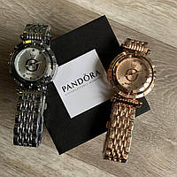Женские часы Pandora в коробочке Желтое золото хорошее качество