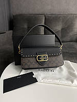 Женская сумочка, клатч отличное качество Coach Morgan Shoulder Bag / Gold/Brown Black Multi 26x14x7 Отличное