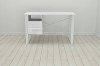 Письменный стол с ящиками Ferrum-decor Оскар 750x1400x700 металл Белый ДСП Белое 16 мм (OSK0 GR, код: 6542965