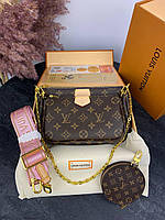 Louis Vuitton Pochette Pink 24x13x6 женские сумочки и клатчи высокое качество