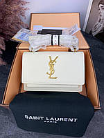 Yves Saint Laurent Milk Gold 19x13x6 женские сумочки и клатчи высокое качество