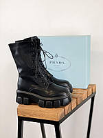 Ботинки Prada Pouch Combat Boots Black HIGH sale sale