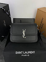 Yves Saint Laurent Black Silver 23x17x6 женские сумочки и клатчи высокое качество