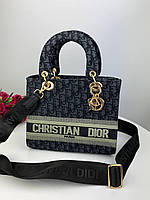 Dior Lady Black 25х20х12 женские сумочки и клатчи высокое качество