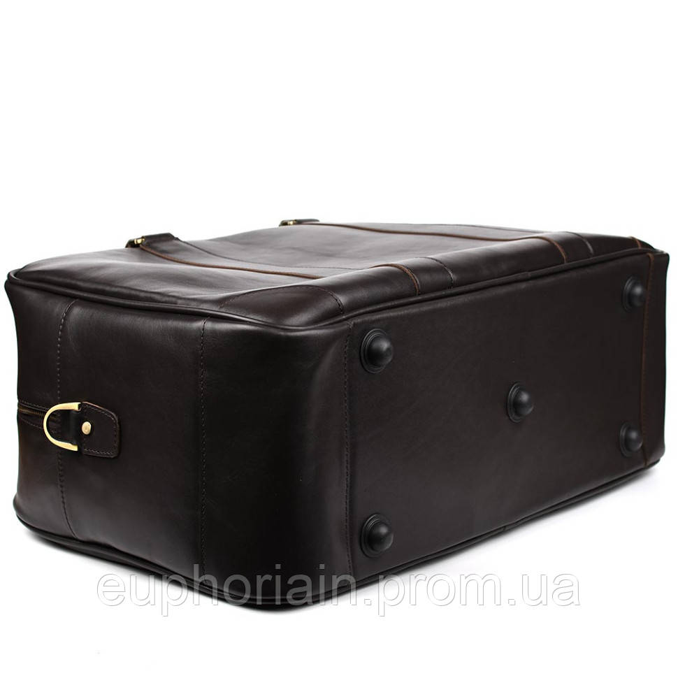 Дорожная сумка кожаная GC-6827-4lx TARWA коричневая Наппа Отличное качество - фото 4 - id-p2203013454