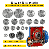 VEVOR 18 шт./компл. CJ0618 токарный станок мини-токарный станок для резки металла Шестерня токарный станок для