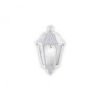Настенный уличный светильник ANNA AP1 SMALL BIANCO Ideal Lux 120430 TO, код: 7733692