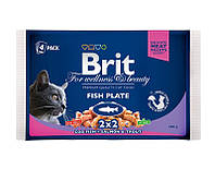 Консервы рыбная тарелка Brit Premium Cat pouch 400 г TO, код: 2690268
