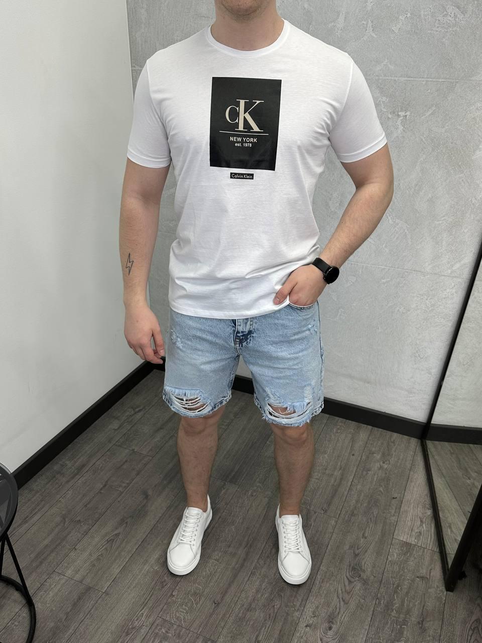 Чоловіча футболка Calvin Klein H4438 біла