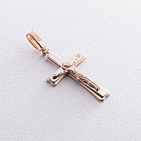 Золотой православный крест Распятие. Спаси и Сохрани 250078 Оникс PI, код: 6736876
