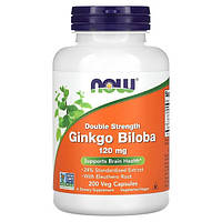 Гинкго Билоба Now Foods Ginkgo Biloba Double Strength 120 mg 200 Veg Caps z17-2024