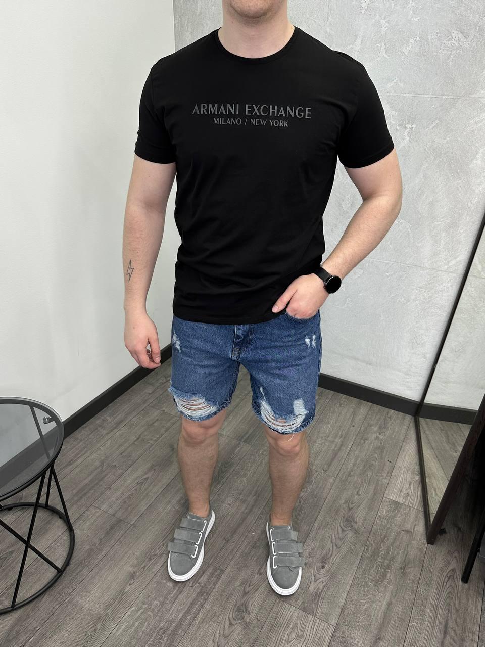 Чоловіча футболка Armani Exchange H4436 чорна