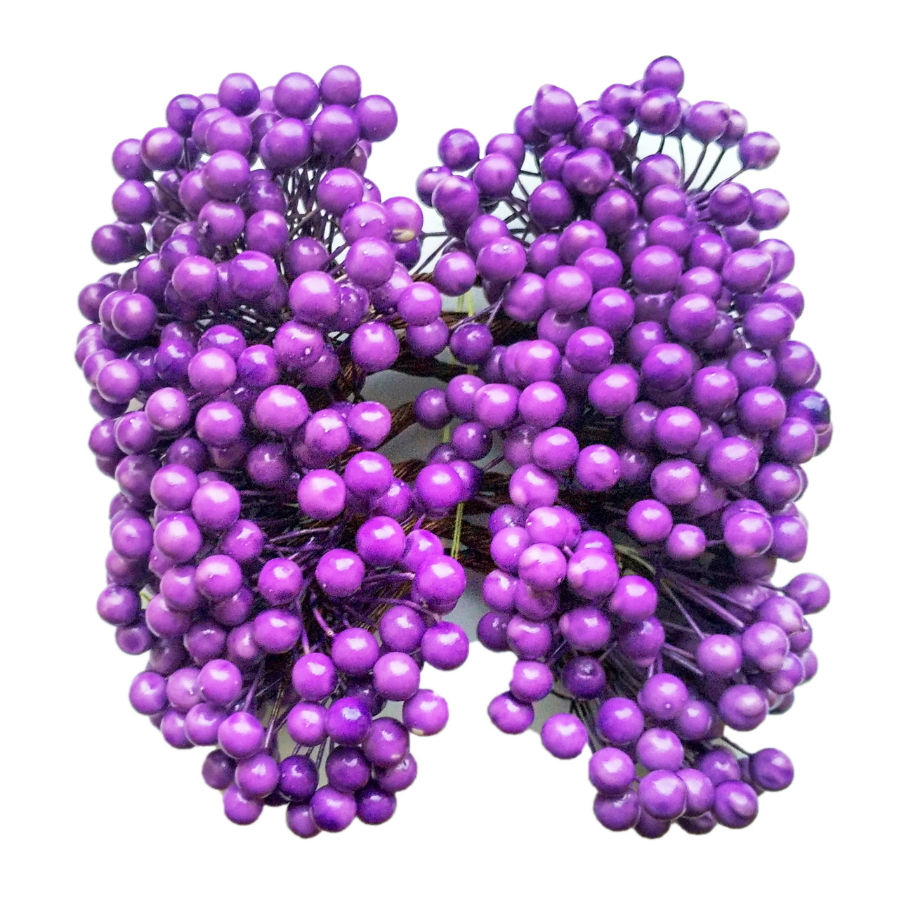 Ягоди гладкі №5 фіолетові (8 мм, 500 шт), фото 1