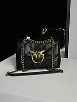 Жіноча сумочка, клатч чудова якість Pinko Baby Love Bag Puff Maxi Quilt Black/Gold 22 х 15 х 8 см