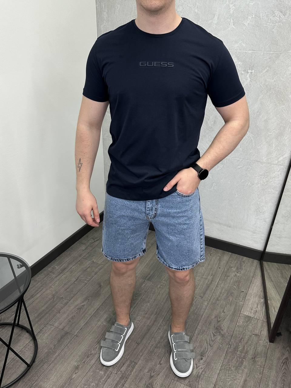 Чоловіча футболка Guess H4431 синя