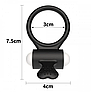 Ерекційне віброкільце Power Clit Cockring, Black, фото 3