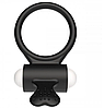 Ерекційне віброкільце Power Clit Cockring, Black, фото 5