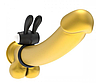 Ерекційне віброкільце Power Clit Cockring, Black, фото 4