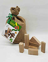 Кубики дерев'яні Маленький будівельник, Arinwood E321