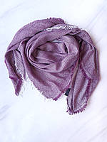 Шаль женская весна-осень в геометричный узор Samaya 114х112 см Фиолетовая
