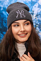 Модная молодежная шапка-колпак (6089) Braxton графит 56-59 TO, код: 6767468