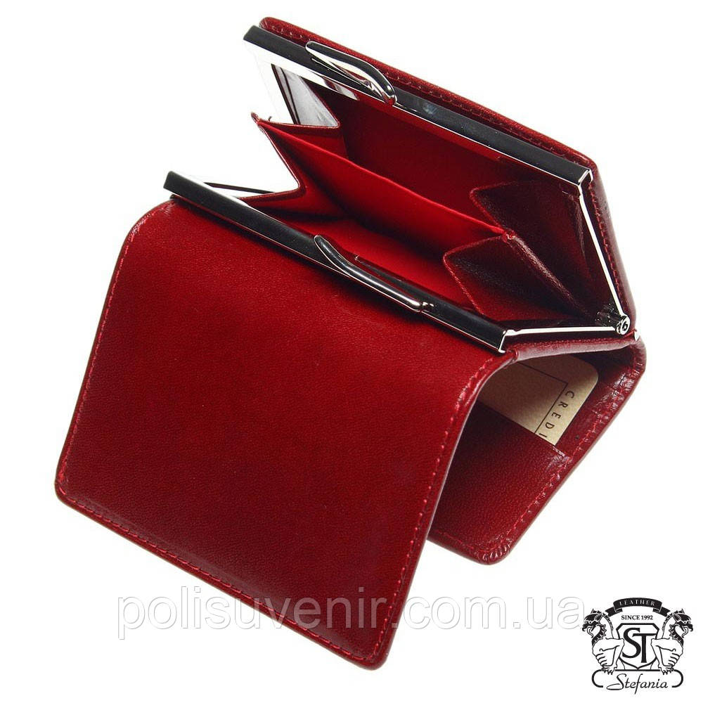 Жіноче портмоне з натуральної шкіри з слотами для карток, фото 1