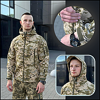 Военная куртка soft shell пиксель осень, военные демисезонные куртки ФЛИС для военных, тактическая Куртка Арми