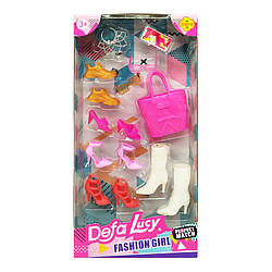 Аксесуари для ляльки DEFA Bambi 8431, 3 види Сумочка-Взуття
