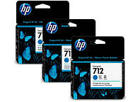 Картридж HP 712 DesignJet T230/T630 Cyan 3-Pack 29-ml