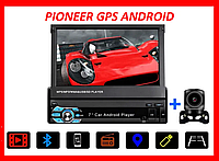 Магнитола Pioneer 9601A GPS Андроид 1/16 ГБ с выдвижным экраном камера