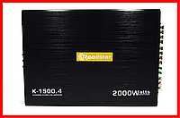 Автомобильный усилитель звука Roadstar K-1500.4 2000W 4-х канальный