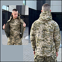 Демисезонная военная для военнослужащих куртка зсу soft shell pixel , куртки ФЛИС тактические форма soft shell
