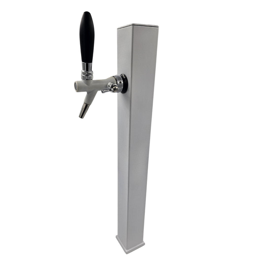 Пивна колона сталева в білому кольорі на 1 сорт ексклюзивний форм-фактор