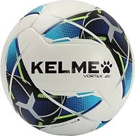 Футбольный мяч Kelme VORTEX 21.1 бело-синий Размер 4 8101QU5003.9113