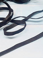 Резинка 0,6 см, колір-чорний, метр, Чорний