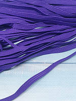 Резинка 0,6 см, колір темно-фіолетовий, метр, Фіолетовий