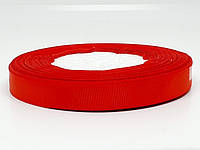 Репсовая лента 1,2 см-ОПТ, цвет красный, 23 метра, Червоний
