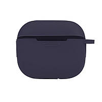 Чехол с карабином Silicone Case Airpods 3 Dark blue