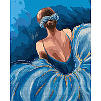 Картина по номерам с алмазной мозаикой SANTI Очаровательная балерина, 40*50 см.